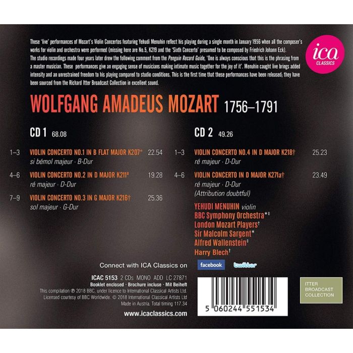 Mozart: Violin Concertos Nos. 1, 2, 3, 4 & 7 - slide-1