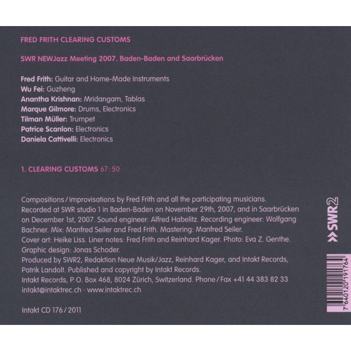 Fred Frith: Clearing Customs - slide-1