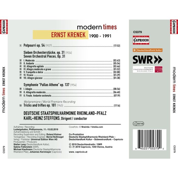 Krenek: Modern Times - slide-1