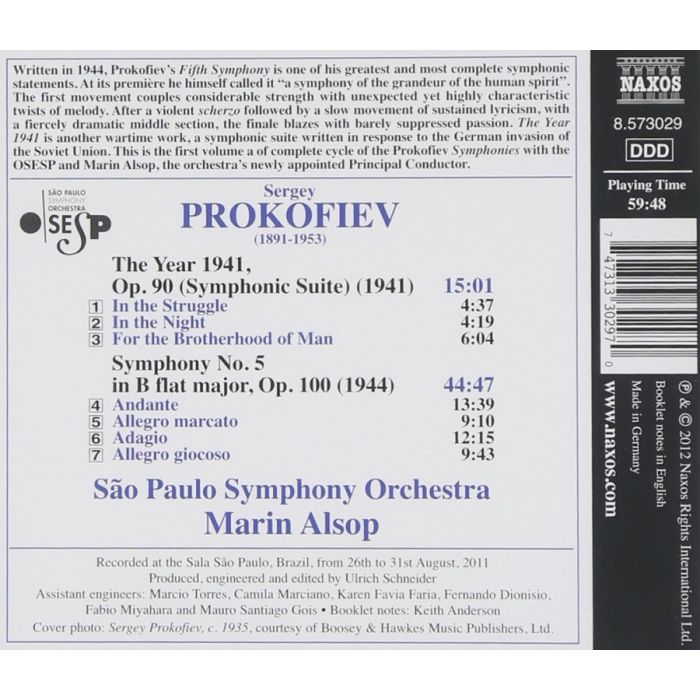 Prokofiev: Symphony No. 5, Symphonic Suite 