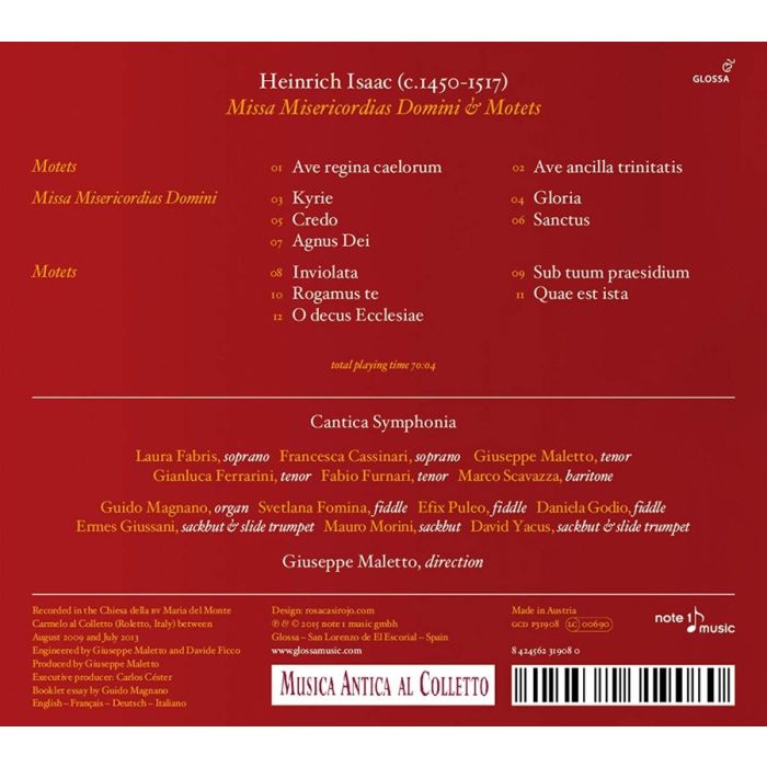 Isaac: Missa Misericordias Domini & Motets - slide-1