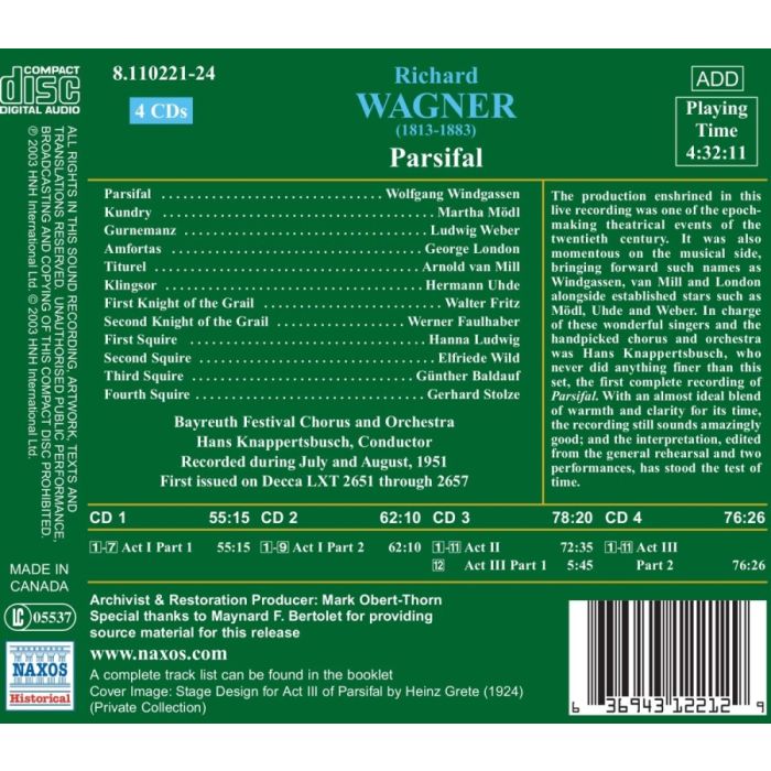 Wagner: Parsifal (1951) - slide-1