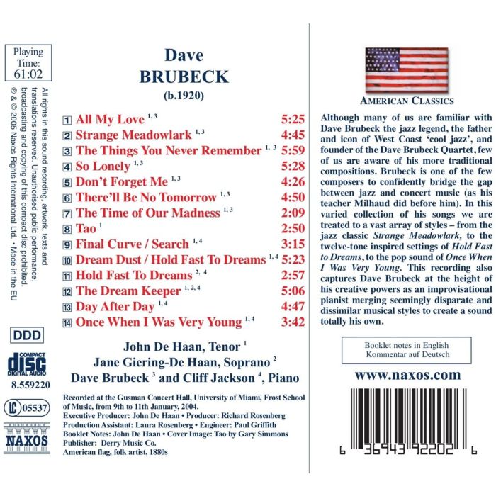 BRUBECK: Songs - slide-1