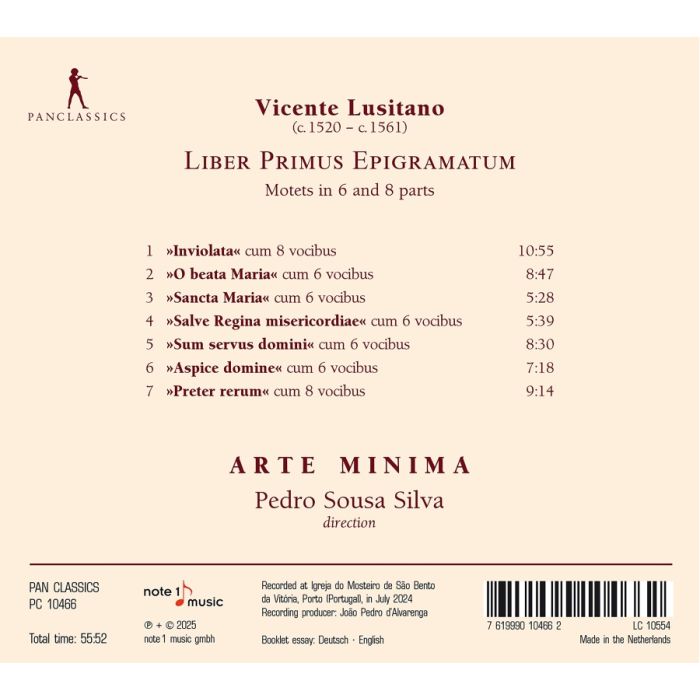 Lusitano: Liber Primus Epigramatum - Motets in 6 and 8 parts - slide-2