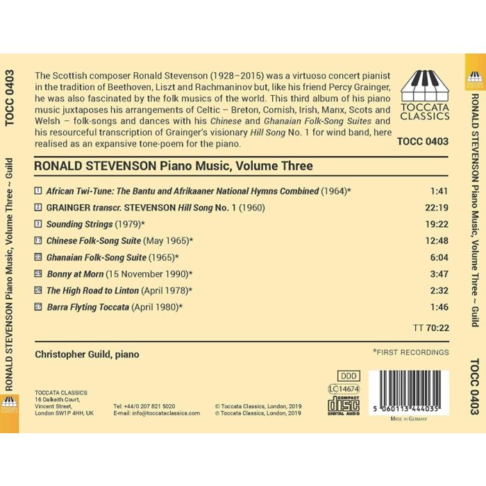 Stevenson: Piano Music Vol. 3 - slide-1