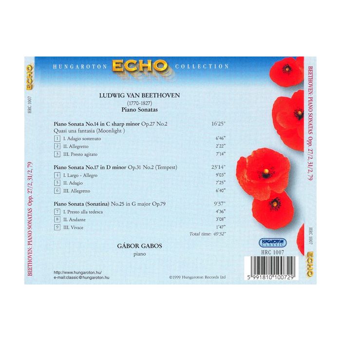 Beethoven: Piano sonatas 14, 17, 25 - slide-1