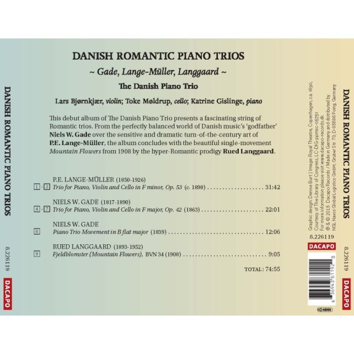 Danish Romantic Piano Trios - Gade; Lange-Müller; Langgaard - slide-1