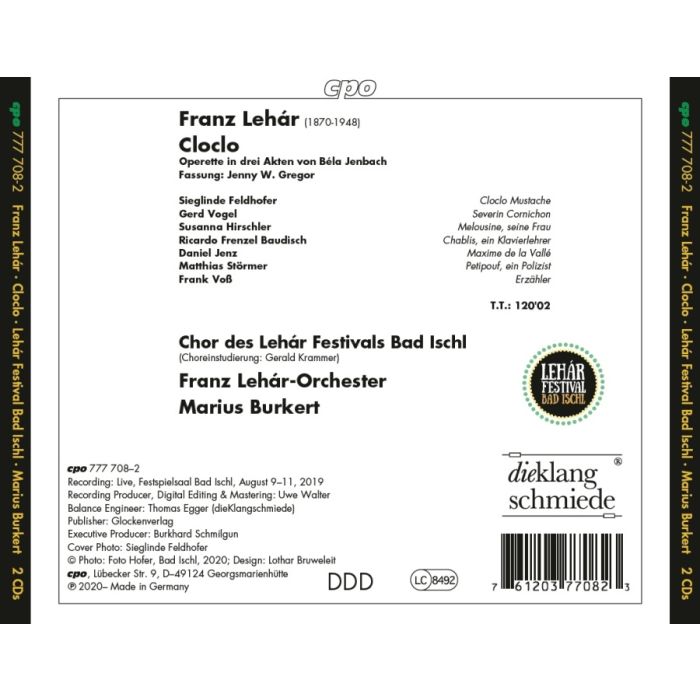 Lehár: Cloclo, Operetta in 3 acts - slide-1