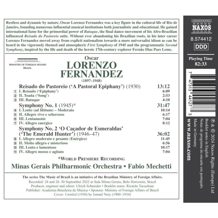 Lorenzo Fernandez: Symphonies Nos. 1 and 2 - slide-1