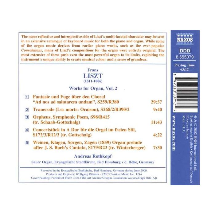 LISZT: Organ Works, Vol. 2 - slide-1