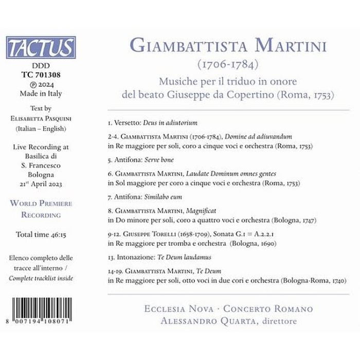Martini: Musiche per il triduo in onore - slide-1