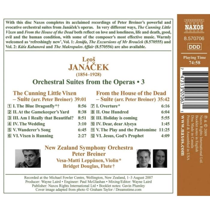 Janacek: Orchestral Suites from the Operas Vol. 3 - slide-1