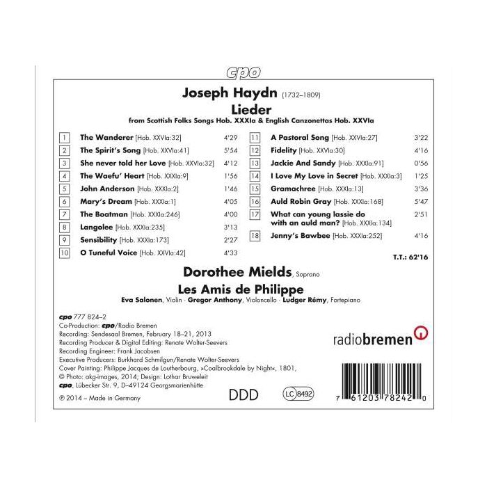 Haydn: Scottish Folks Songs English Canzonettas - slide-1