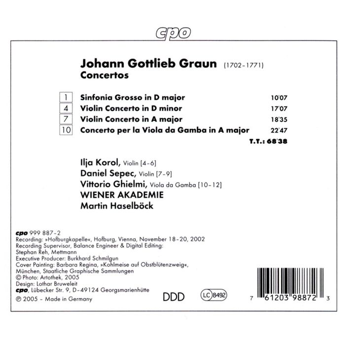 GRAUN: Concertos - slide-1