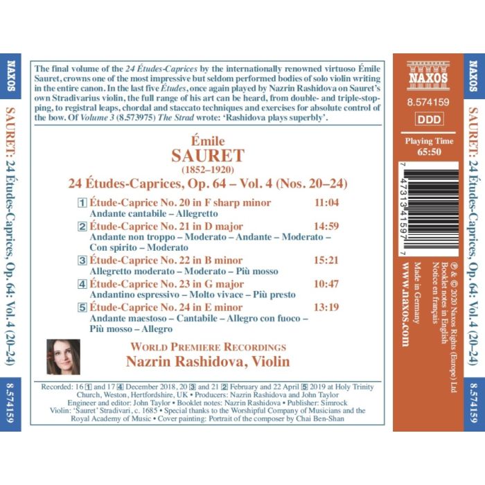 Sauret: 24 Etudes-Caprices Op. 64 Vol. 4 - slide-1
