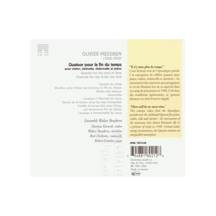 Messiaen:  Quatuor pour la fin du temps - slide-1