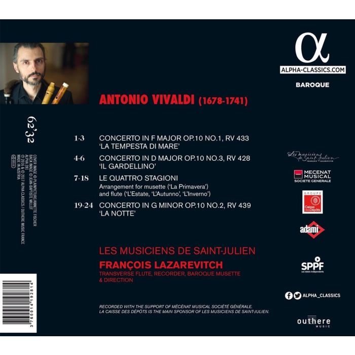 VIVALDI: La Notte; La Tempesta di Mare; Le Quattro Stagioni; Il Gardellino - slide-1