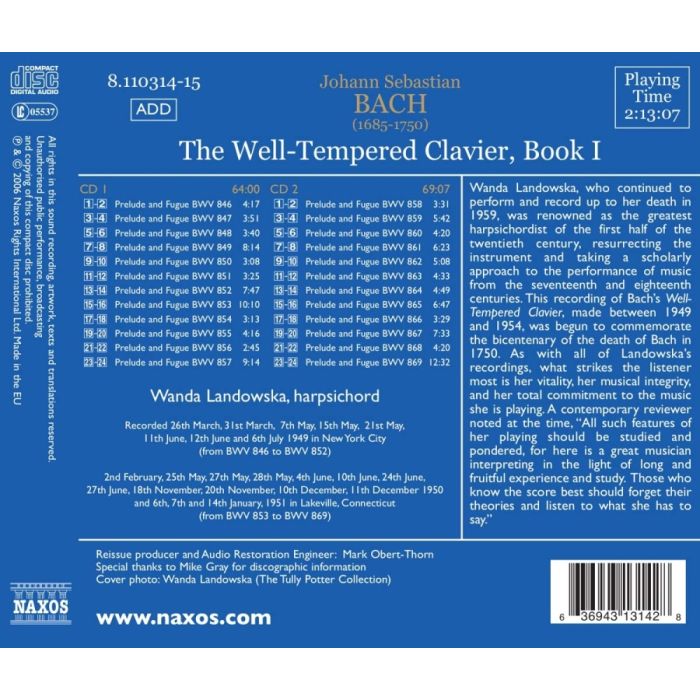 Bach: Well-Tempered Clavier, Book 1 - slide-1