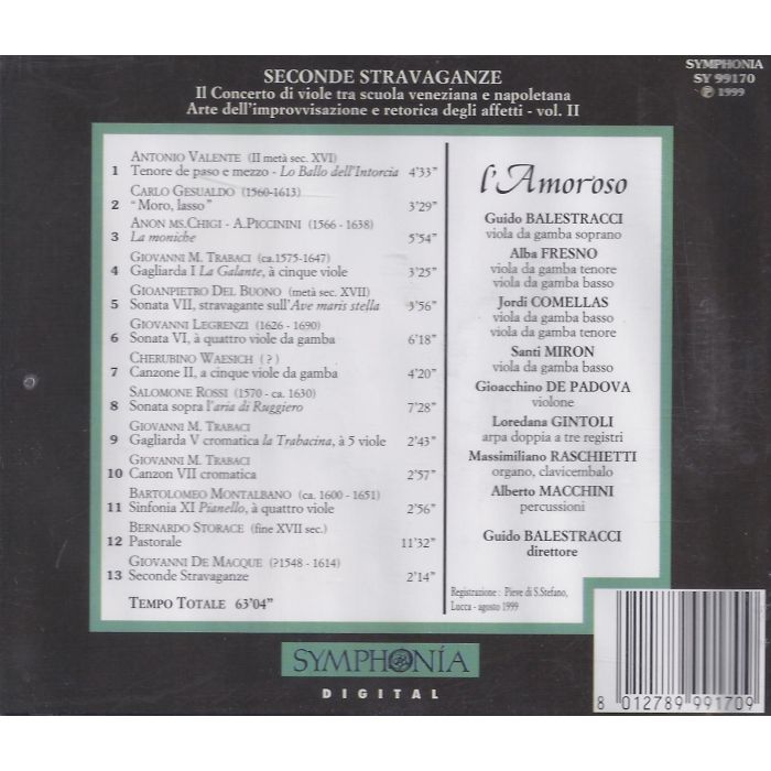 Valente/Gesualdo/Trabaci: Seconde Stravaganze - slide-1