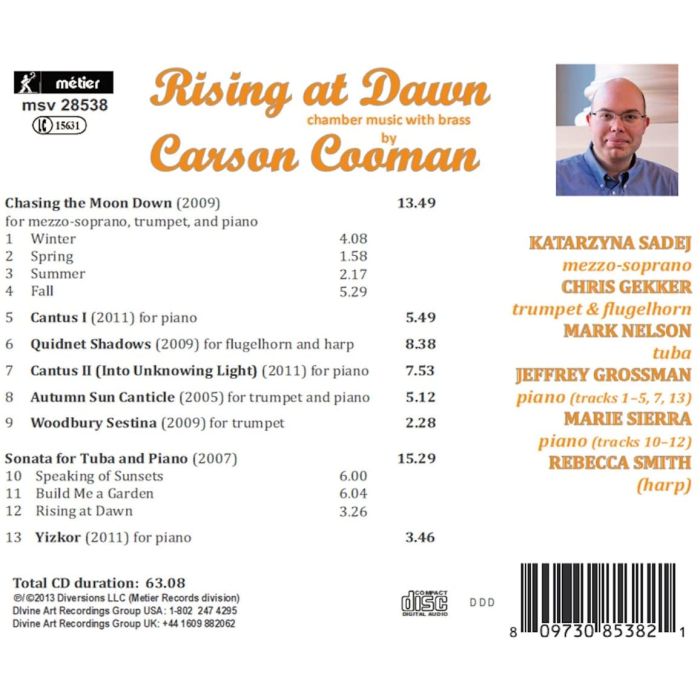 Rising at Dawn - chamber music with brass by Carson Cooman - slide-1