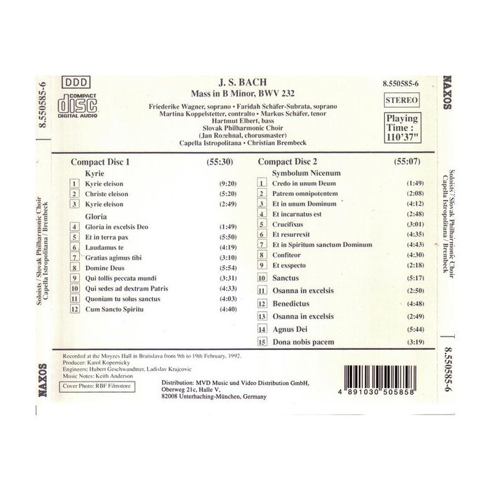 BACH: Mass in B Minor BWV232 - slide-1