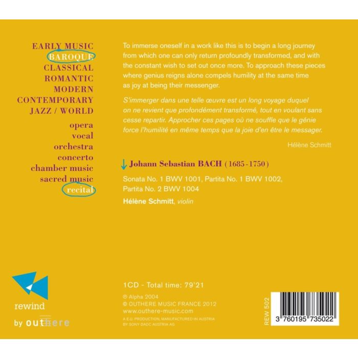 Bach: Sonatas & Partitas Vol. 1 - slide-1