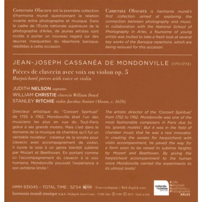 Mondonville: Harpsichord pieces with voice or violin - slide-1