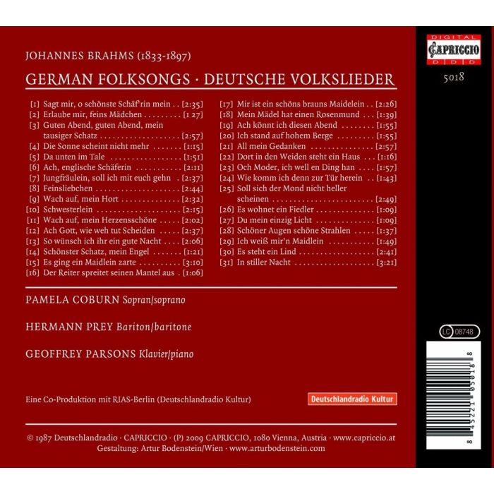 Brahms: German folksongs - slide-1