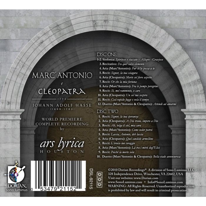 Hasse: Marc Antonio e Cleopatra - slide-1