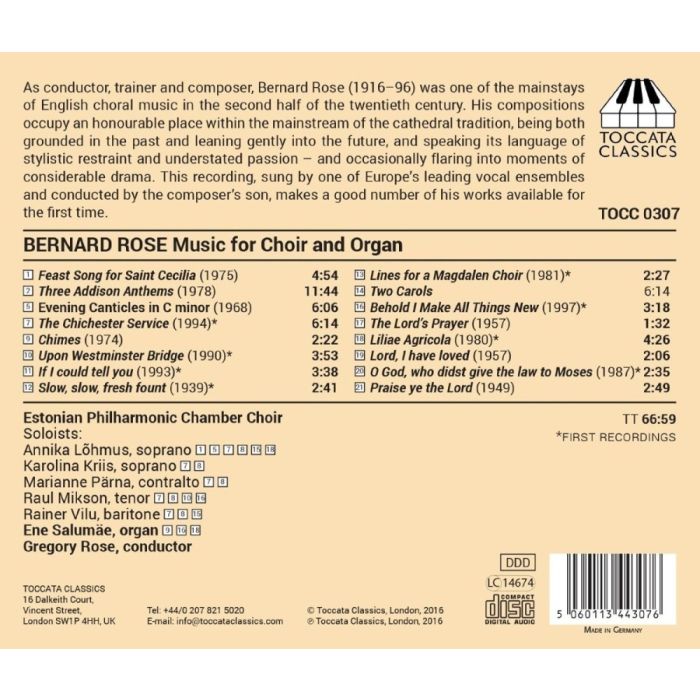Rose: Music for Choir and Organ - slide-1