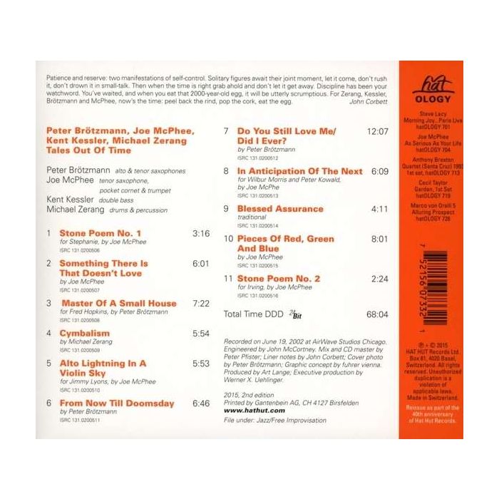 Brötzmann/McPhee/Kessler/Zerang: Tales Out Of Time - slide-1