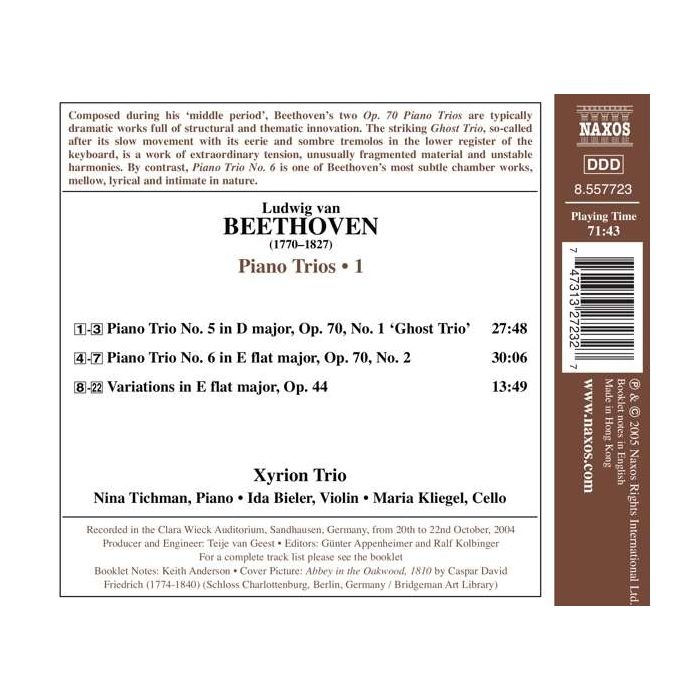 BEETHOVEN: Piano Trios, Vol. 1 - slide-1