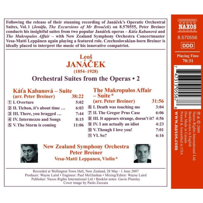 JANACEK: Orchestral Suites from the Operas 2 - Kát’a Kabanová, The Makropulos Affair - slide-1