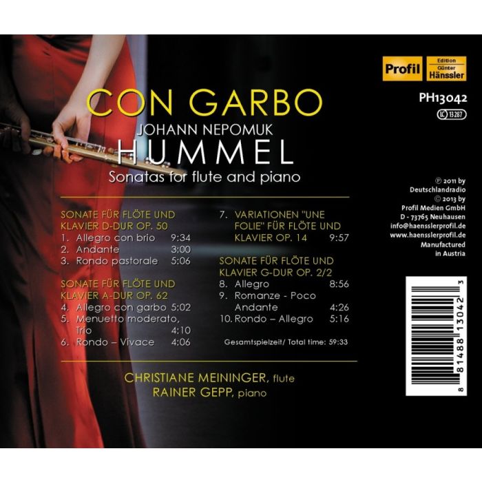 Hummel: Sonatas for Flute and Piano - slide-1