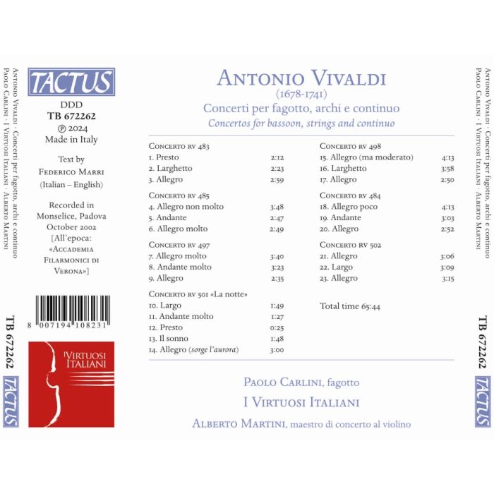 Vivaldi: Concerti per fagotto, archi e continuo - slide-1