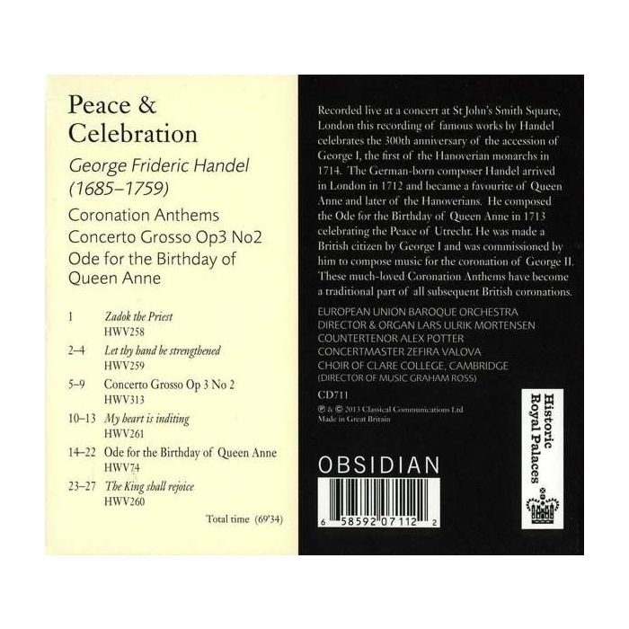 Handel: Coronation Anthems Concerto grosso op. 3 no. 2 Ode for Birthday of Queen Anne - slide-1