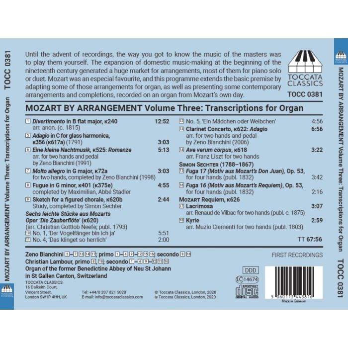 Mozart by Arrangement Vol. 3 - Transcriptions for Organ - slide-1