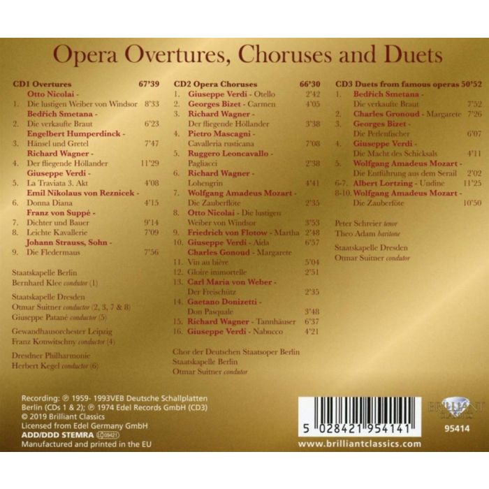 Opera Overtures, Choruses and Duets - slide-1