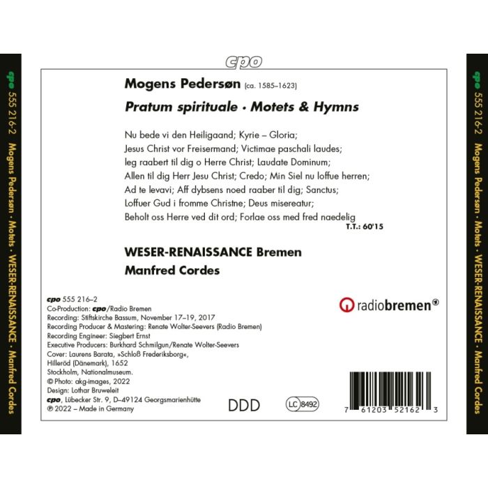 Pederson: Pratum spirituale - Motets & Hymns - slide-1