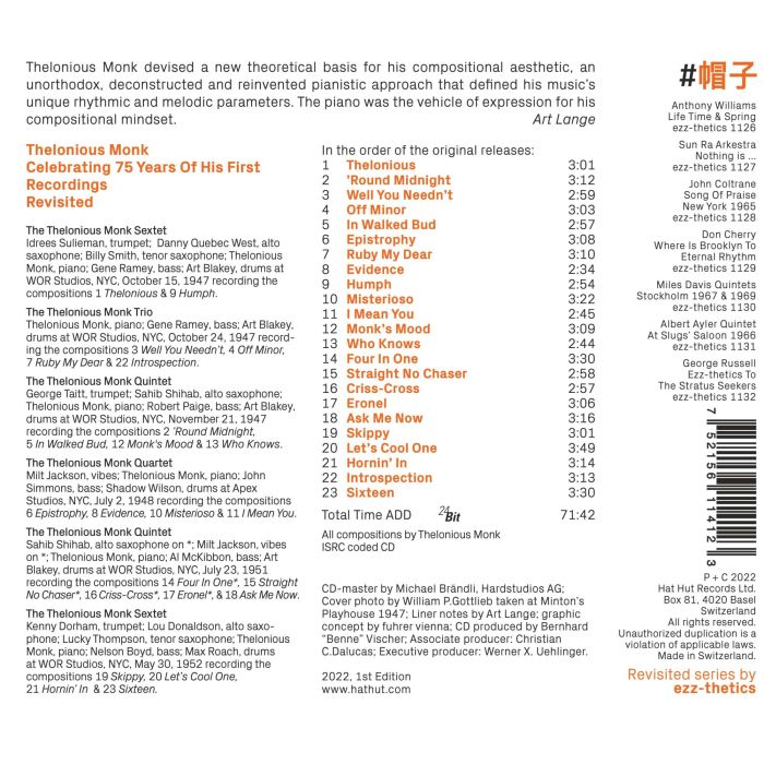 Thelonious Monk: Celebrating 75 Years Of His First Recordings Revisited - slide-1