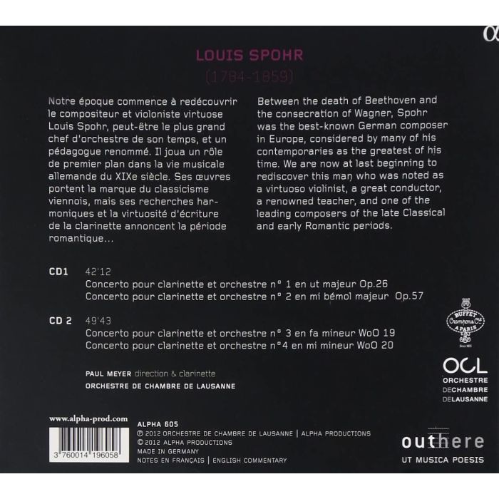 Spohr - The forgotten Master: 4 Concertos for Clarinet - slide-1