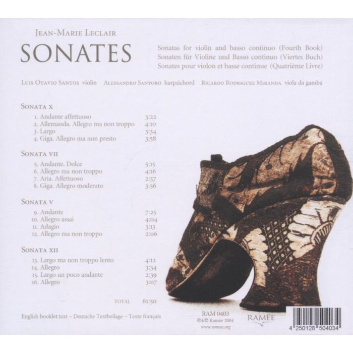 Leclair: Sonates Violon Livre 4 - slide-1