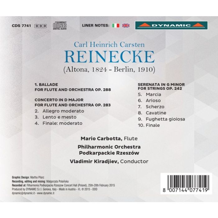 Reinecke: Ballade & Concerto for Flute and Orchestra Serenata - slide-1