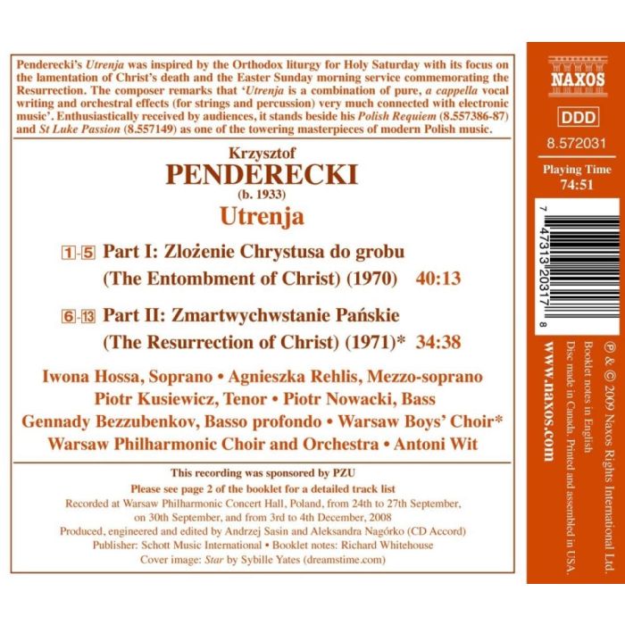 Penderecki: Utrenja - slide-1