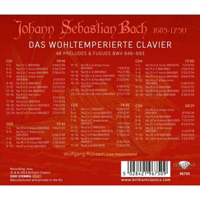 Bach: Das Wohltemperierte Clavier - slide-1