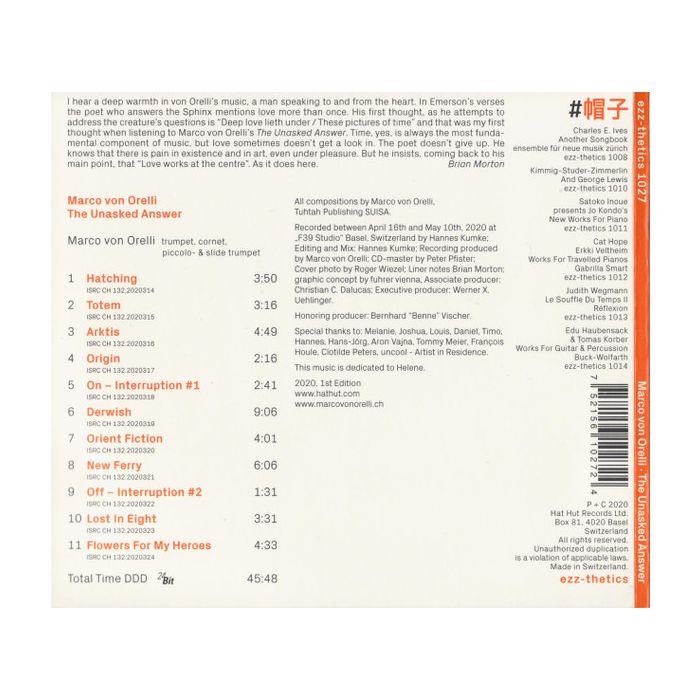 Marco Von Orelli: The Unasked Answer - slide-1