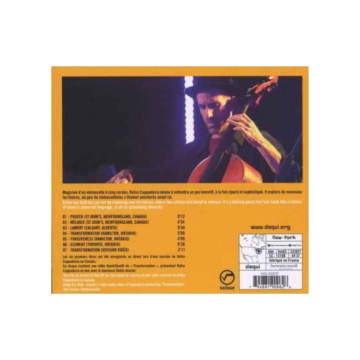 Rufus Cappadocia; Songs for cello - slide-1
