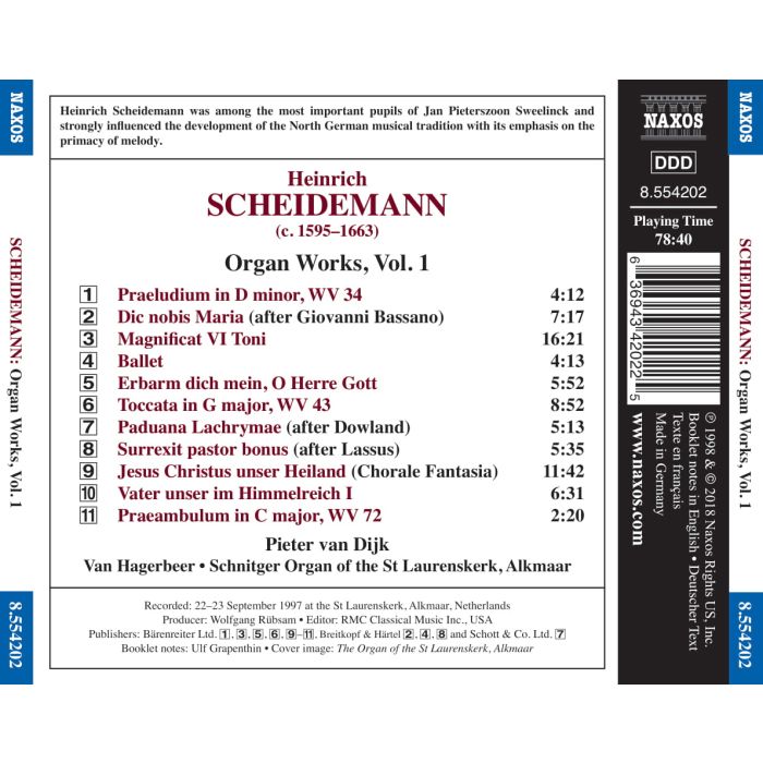 SCHEIDEMANN: Organ Works Vol. 1 - slide-1