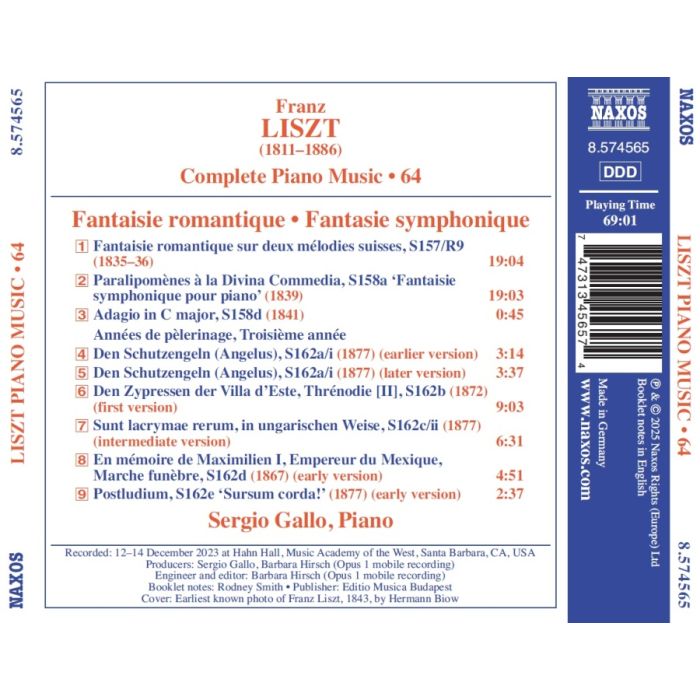 Liszt: Complete Piano Music Vol. 64 - slide-1