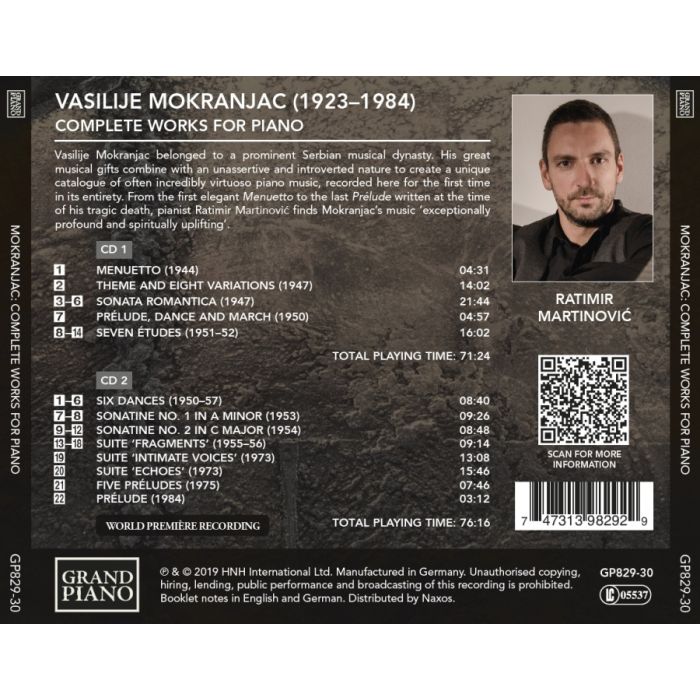 Mokranjac: Complete Piano Works - slide-1